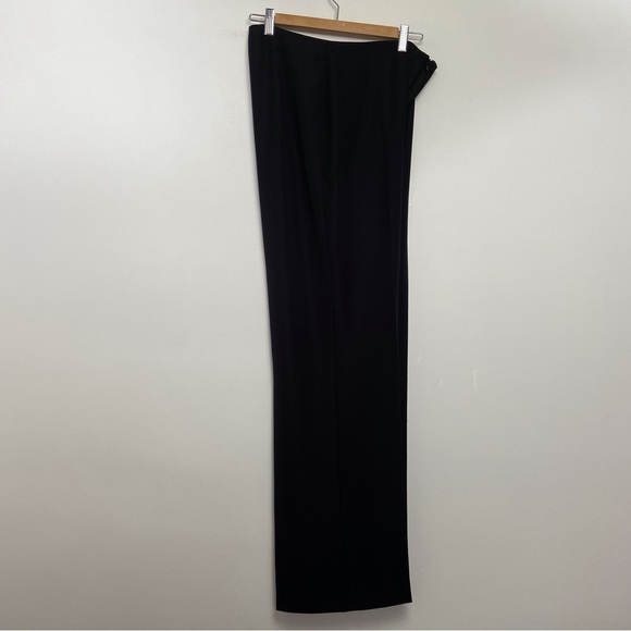 Joseph Ribkoff black trouser pants front zipper wide contemporary 8-10 - Picture 12 of 16